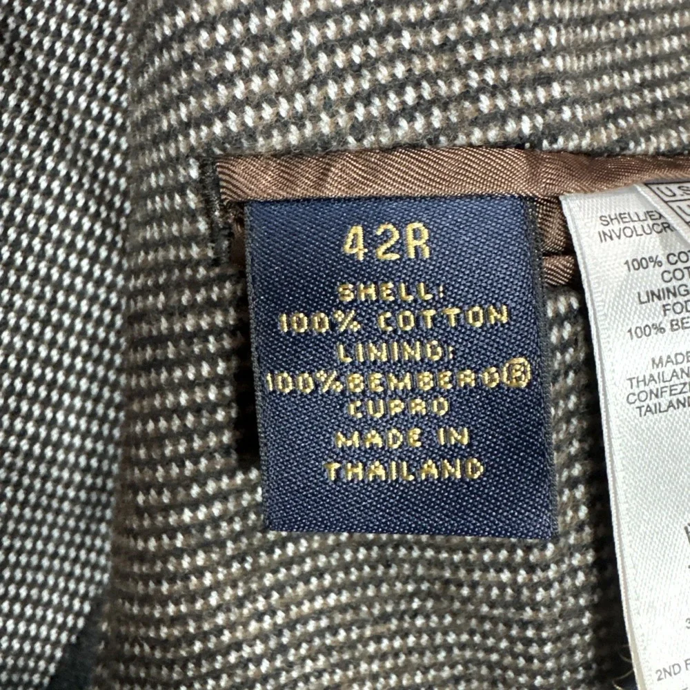 Brooks Brothers Blazer Regent 346 Mens 42R Two Button Coat Brown Classic Luxury